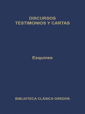 cover image of Discursos. Testimonios y cartas.
